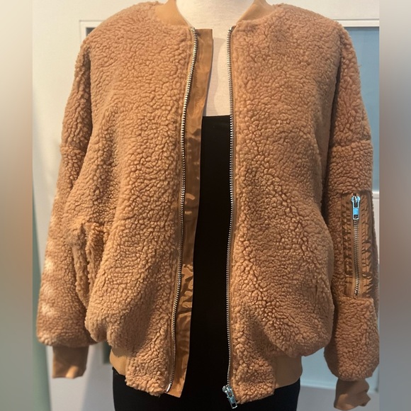Fashion Nova Jackets & Blazers - Fashion Nova “Catch Me in The Cold” Fuzzy Bomber Jacket NWT